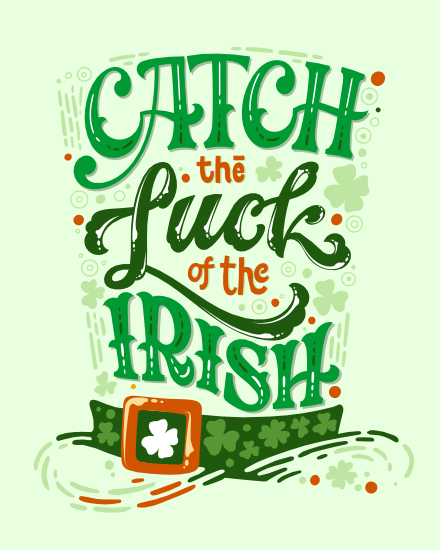 Invisible Hat online St. Patrick's Day Card
