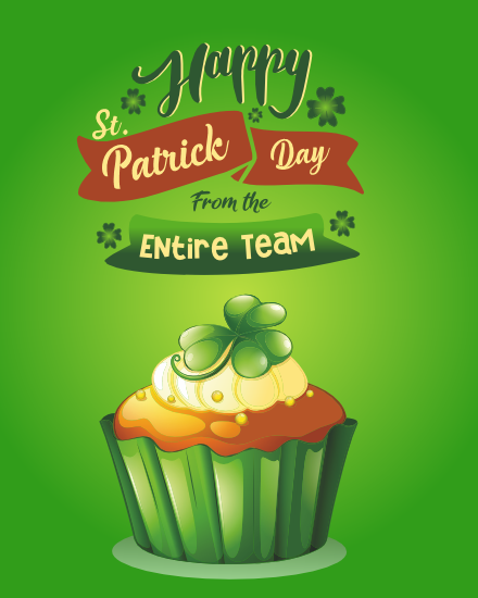 Entire Team online St. Patrick's Day Card