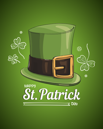 Magician Hat online St. Patrick's Day Card