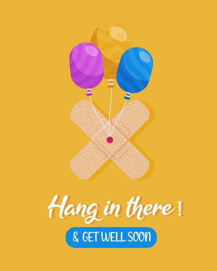Hang In There online Get Well Soon Card