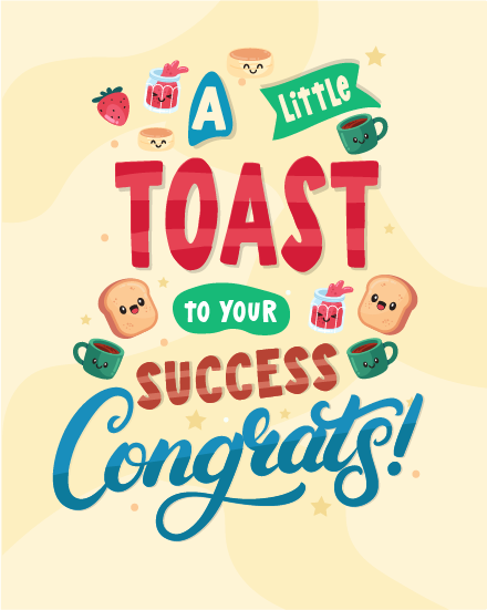 Little Toast online Congratulations Card