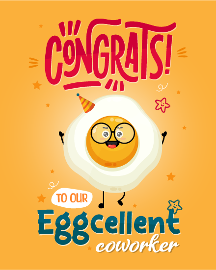 Eggcellent online Congratulations Card