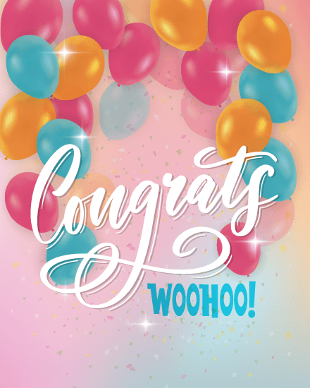 Woohoo online Congratulations Card