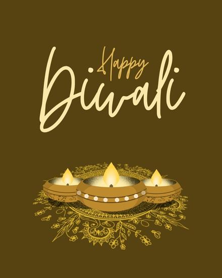 Diya online Diwali Card