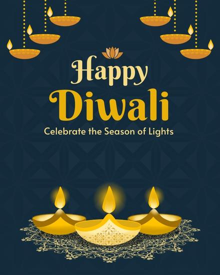 Season Of Lights online Diwali Card