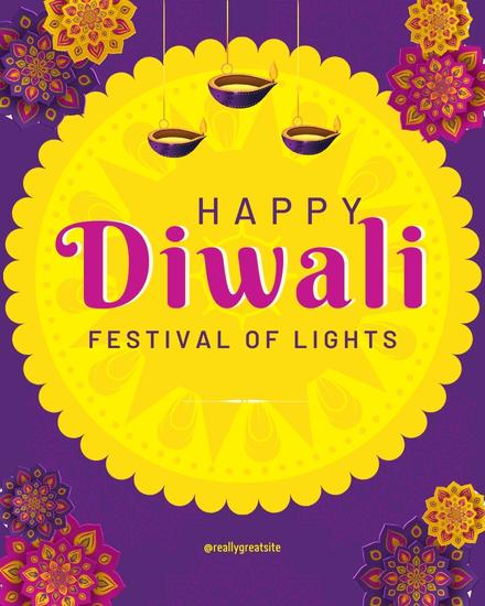Spread Joy online Diwali Card