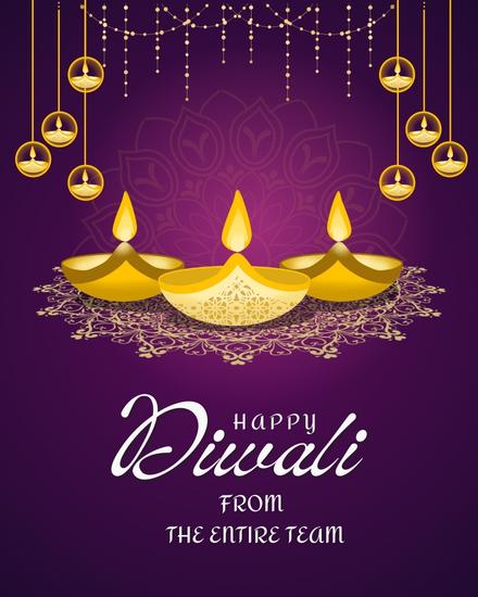 Team online Diwali Card