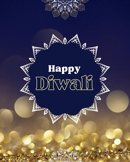 Sparkles online Diwali Card