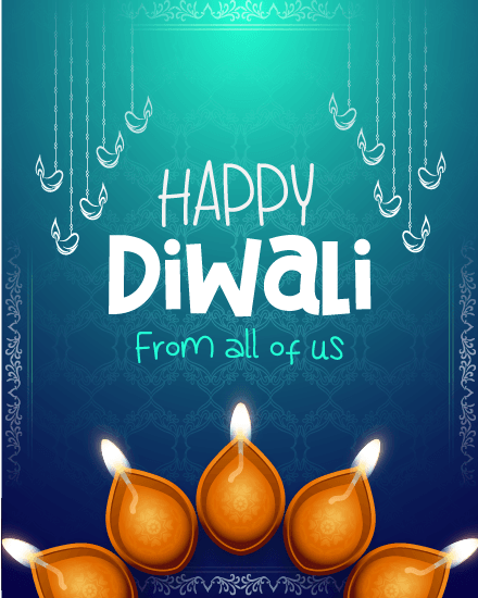 Diyas online Diwali Card