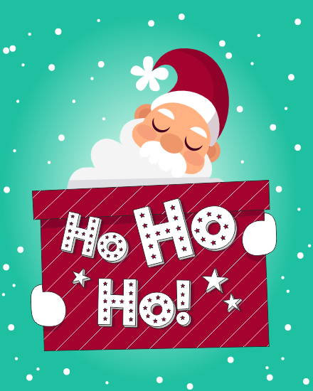 Ho Ho Ho online Christmas Card