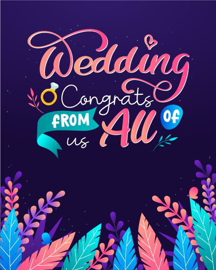 Floral Wedding online Wedding Card