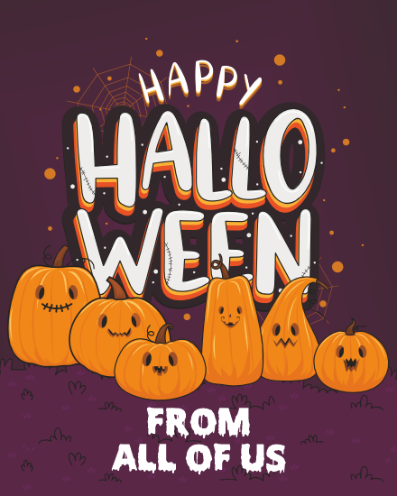 Pumpkins online Halloween Card