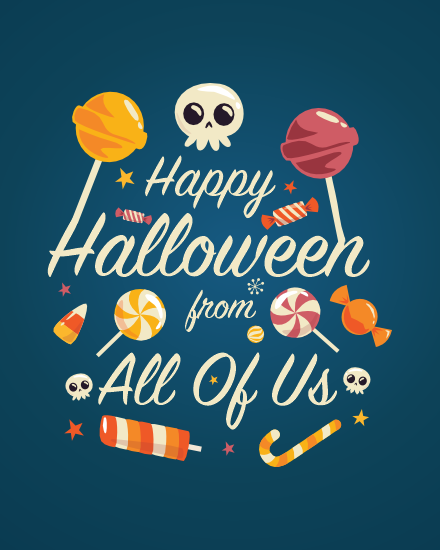 Candy online Halloween Card