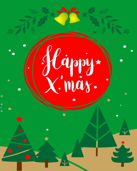 Bells online Christmas Card