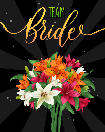 Flowers  online Bridal Shower Card