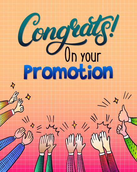 Congrats online Job Promotion Card