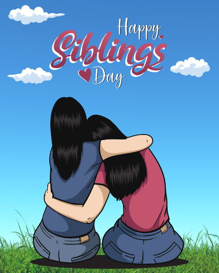 Two Sisters online National Siblings Day Card