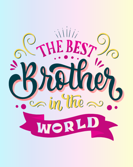 Best Brother online National Siblings Day Card