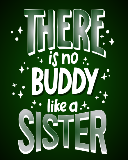 Like A Sister online National Siblings Day Card