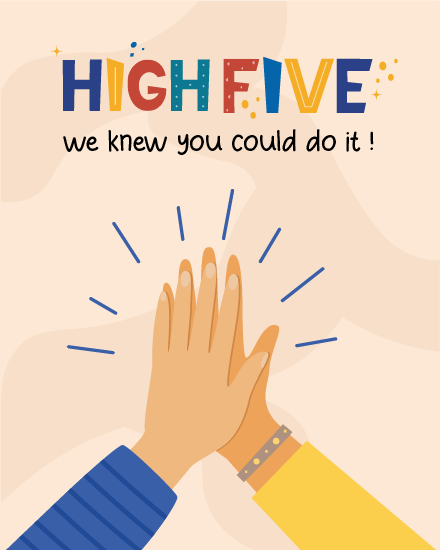 High Five online Job Promotion Card