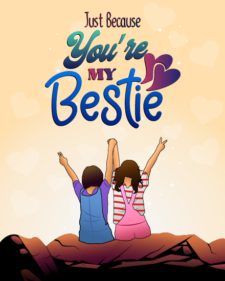 My Bestie online Just Because Card