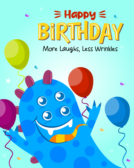 More Laughs online Funny Birthday Card