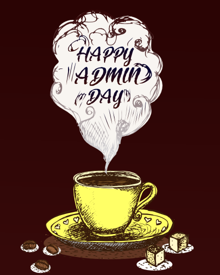 Cup Of Tea online  Administrative Professionals Day Card