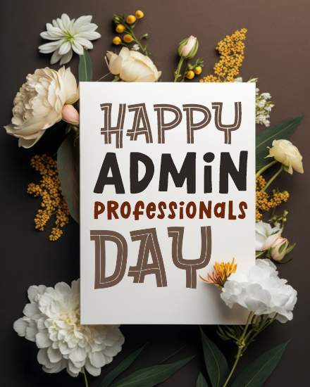 Floral online  Administrative Professionals Day Card