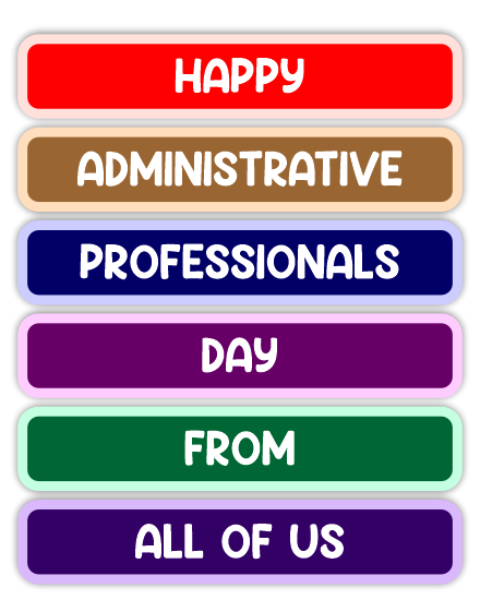 All Of Us online  Administrative Professionals Day Card