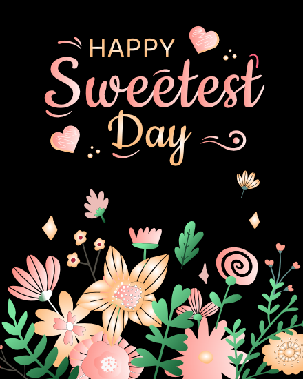 Floral online Sweetest Day Card