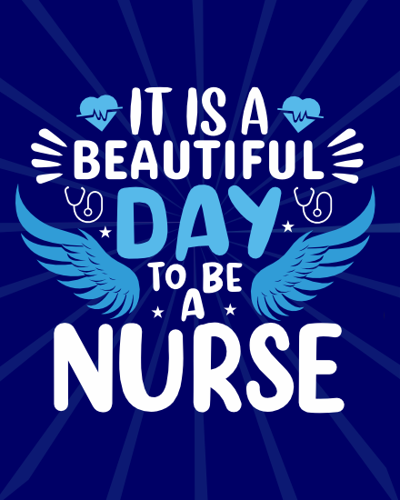 Beautiful online Nurses Day Card