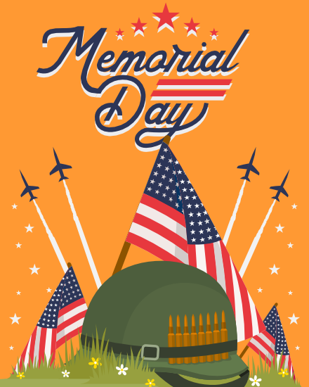 Salute To Soldiers online Memorial Day Card