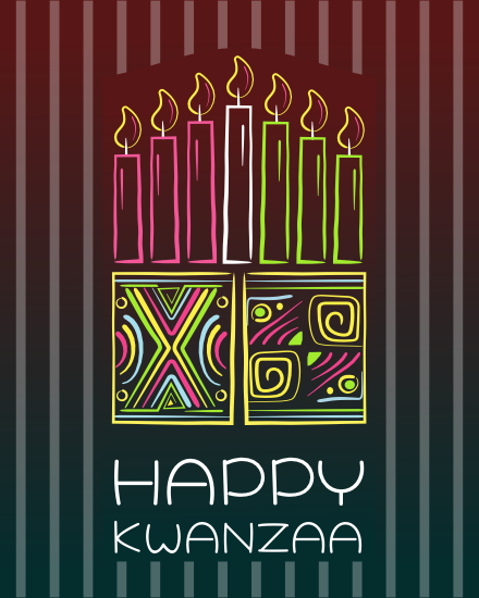 Celebrate online Kwanzaa Card