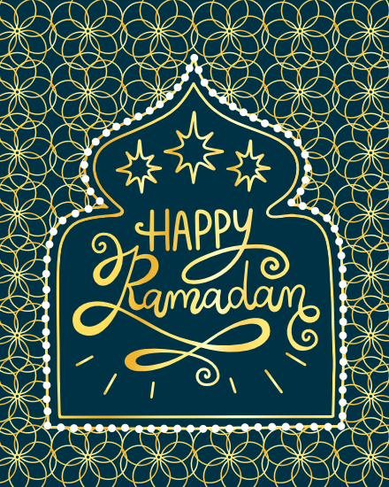 Islamic Dome online Ramadan Card