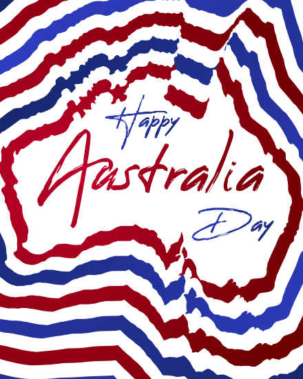 Simple online Australia Day Card
