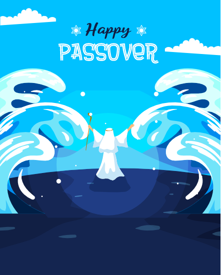 Sea online Passover Card