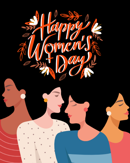 Celebrate online Women Day Card