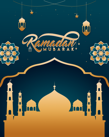 Golden Masjid online Ramadan Card