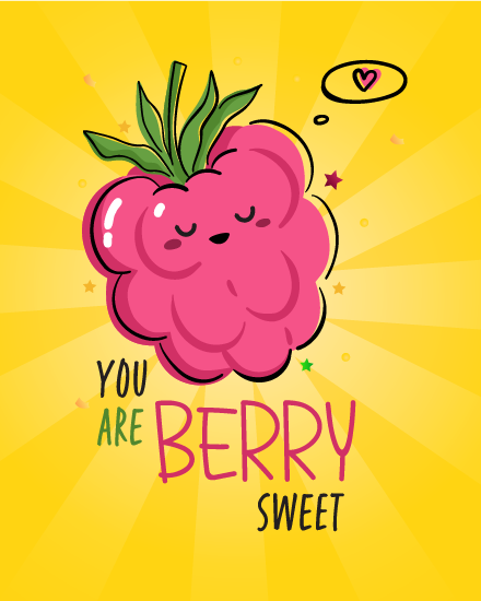 Sweet Berry online Valentine Card