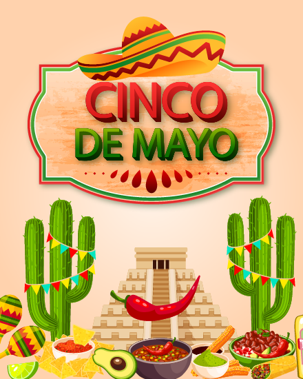 Fiesta Food online Cinco de mayo Card