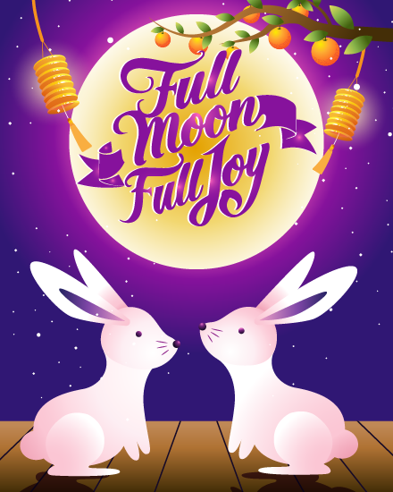 Full Joy online Mid Autumn Festival Card