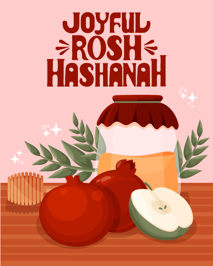 Joyful online Rosh Hashanah Card