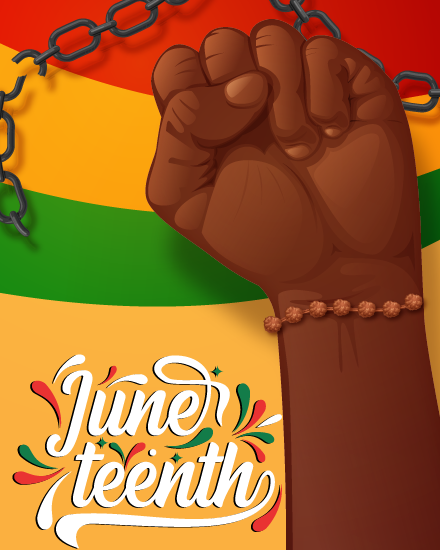 Broken Chain online Juneteenth Card