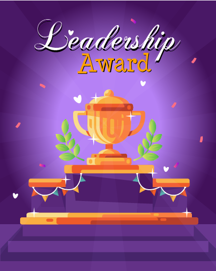 Leadership online Employee Awards Card