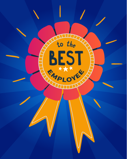 Best online Employee Awards Card