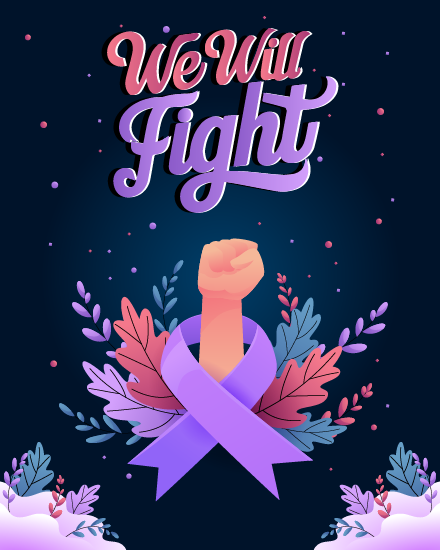 We Win Fight online World Cancer Day Card