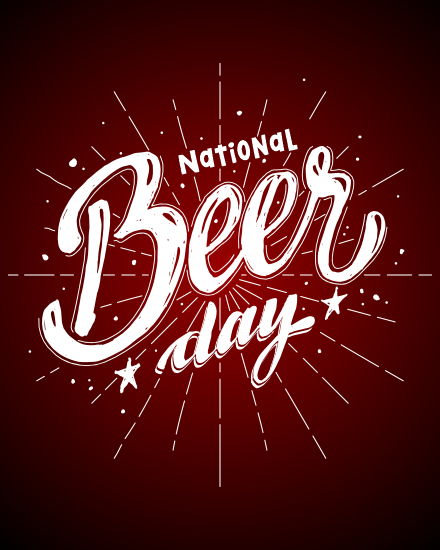 Celebrate online National Beer Day Card