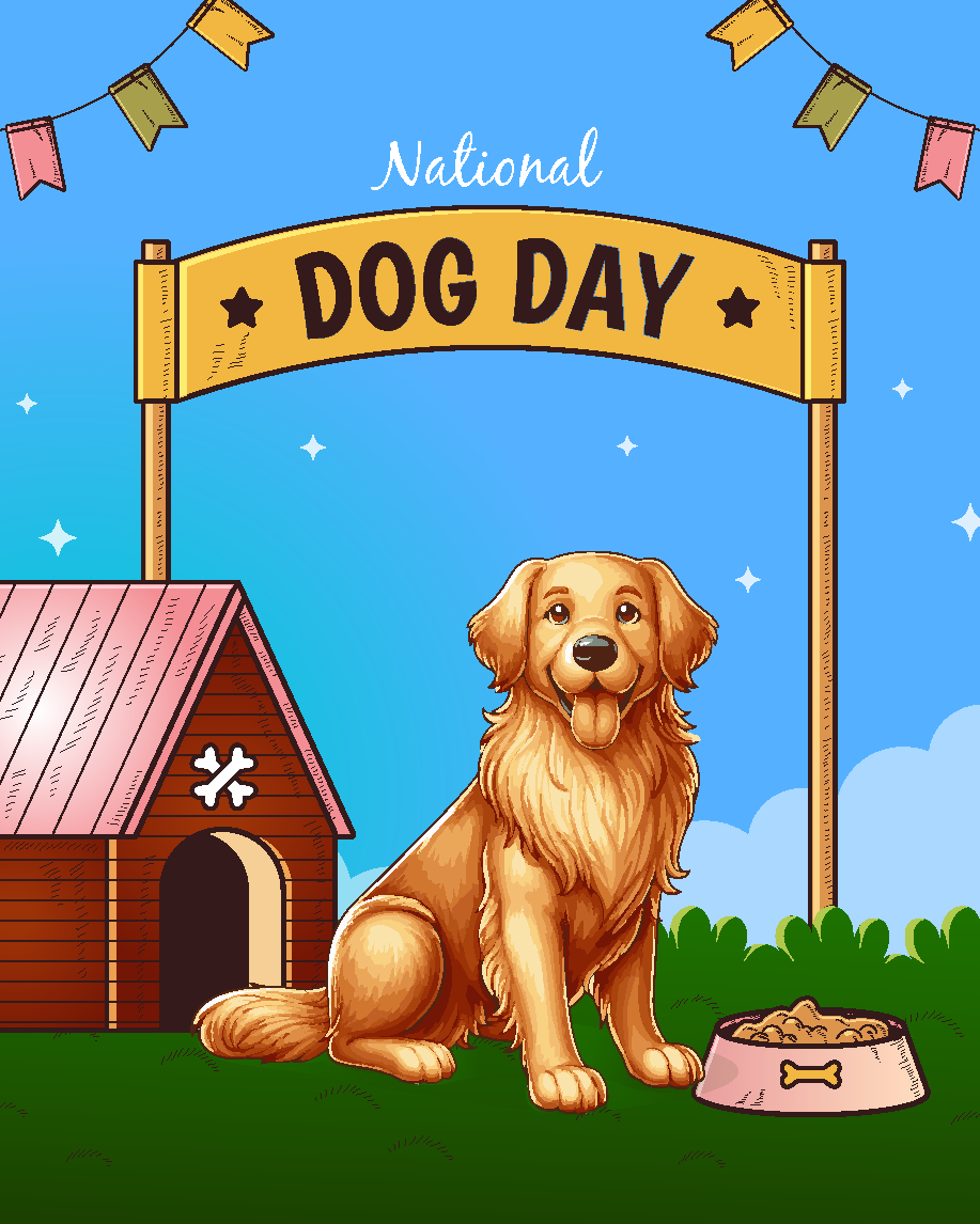 Dog House online National Dog Day Card