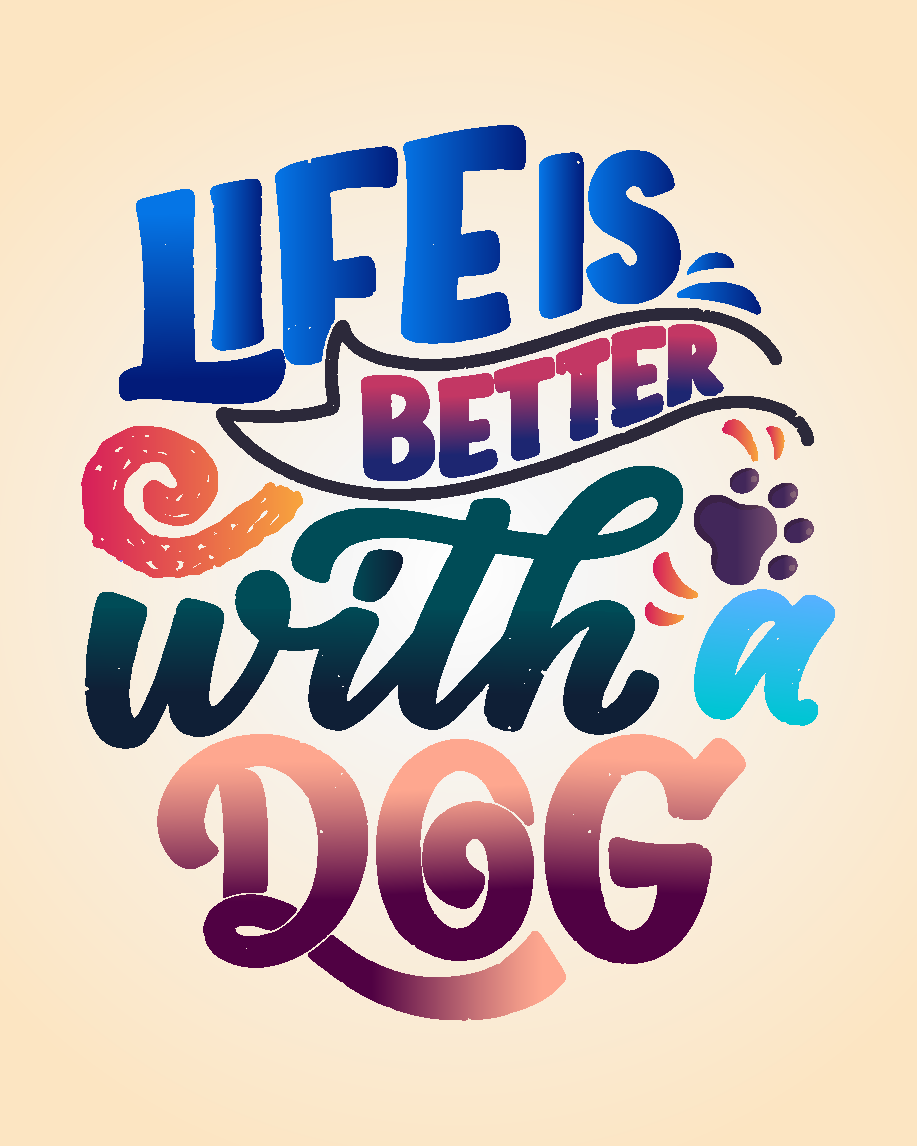 Life Is Better online National Dog Day Card