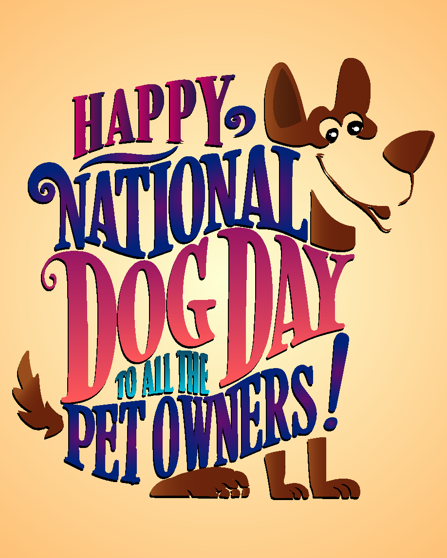 Wishing To All online National Dog Day Card